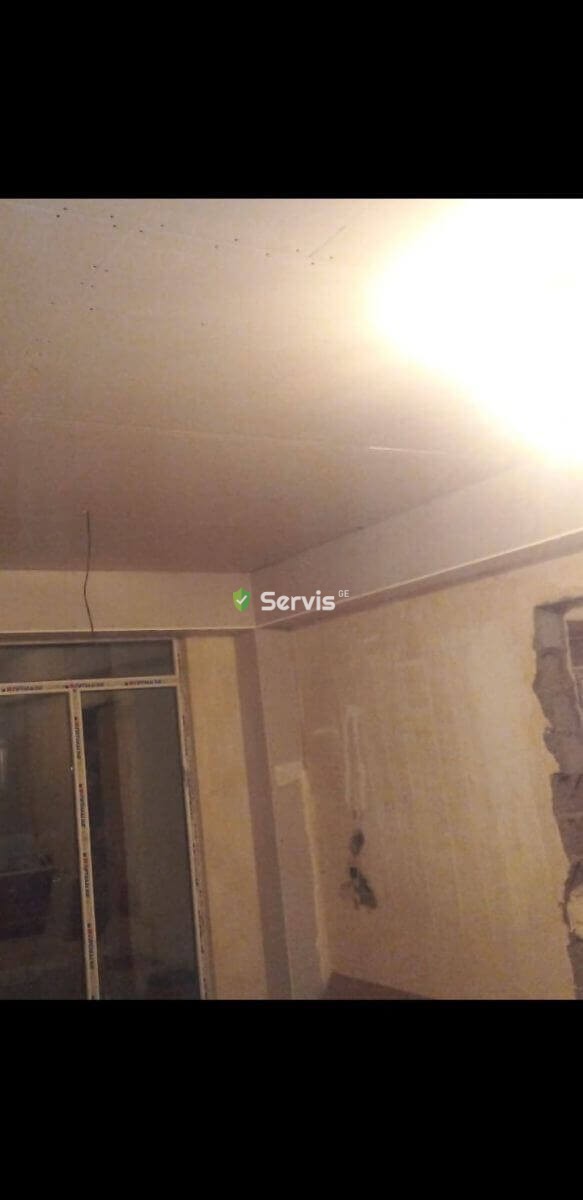 თაბაშირ მუყაოს გიფსოკარდონის და სამალიაროსამღებრო სამუშაოები