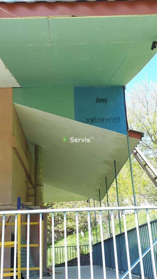 თაბაშირ მუყაოს გიფსოკარდონის და სამალიაროსამღებრო სამუშაოები